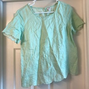 Jcrew embroidered top